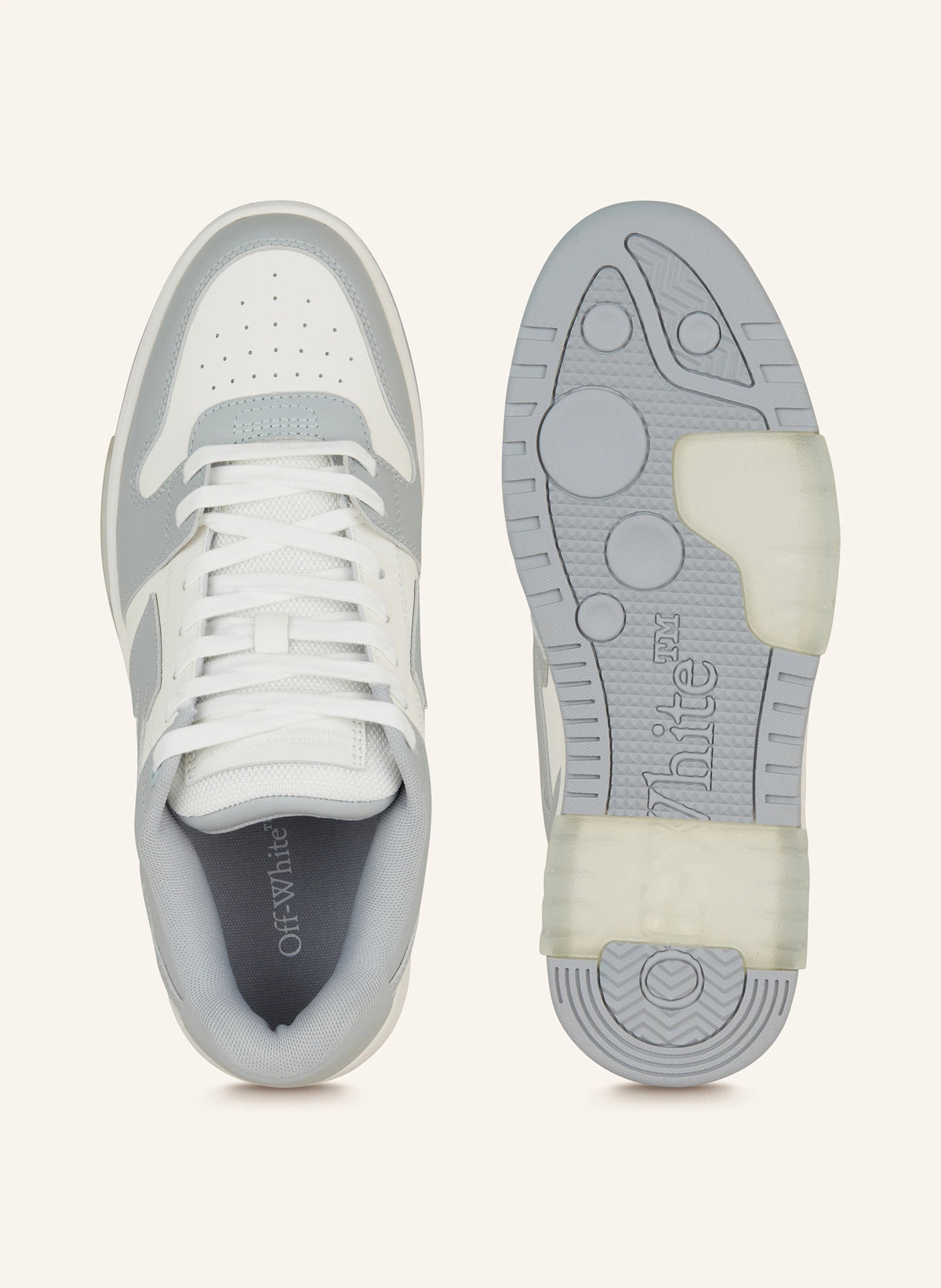 "Off-Sneaker" Grey and White