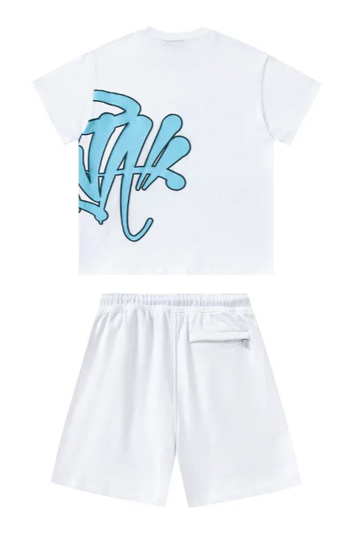 "Graffiti" Short set White