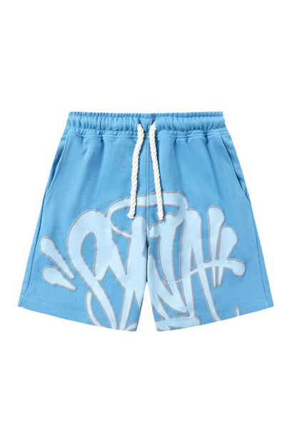 "Graffiti" Short set Babyblue