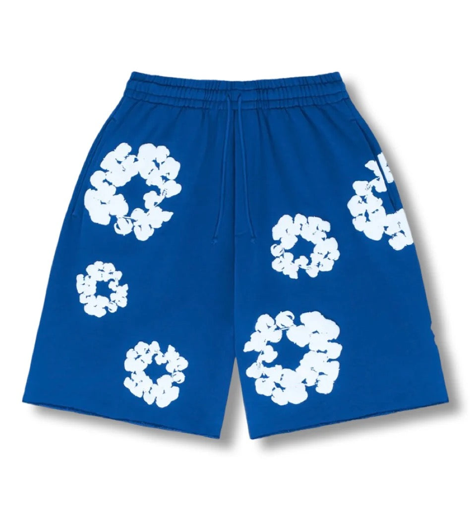 "Flower Shorts" Blue