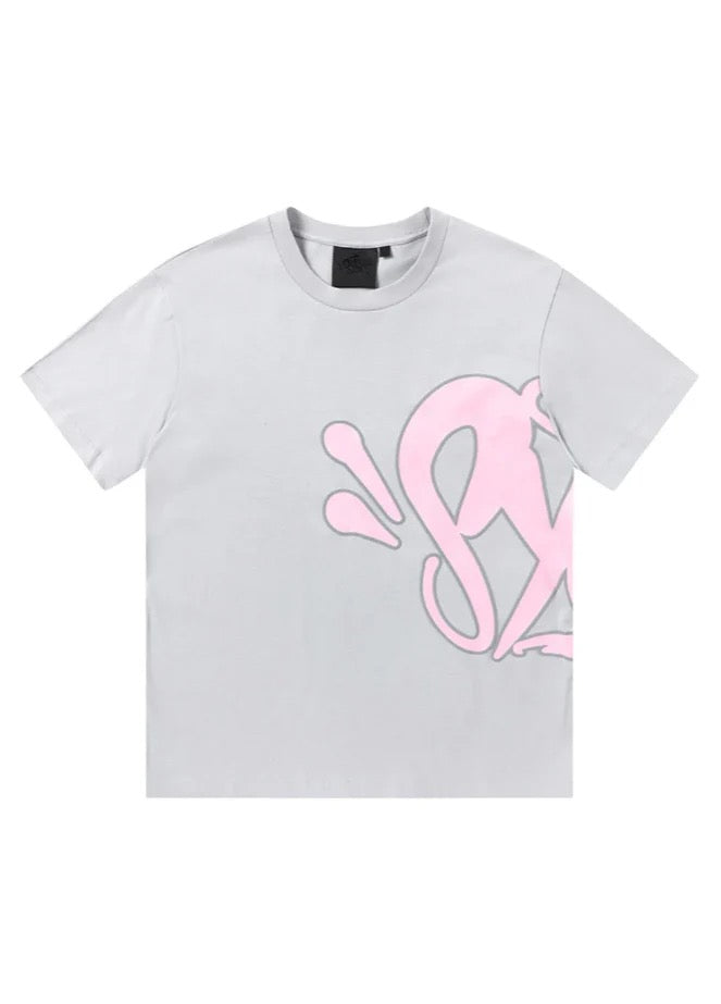 "Graffiti" Short set Grey Pink