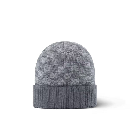 "LV" Beanie Grau